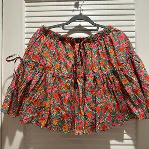 J.Crew x Liberty of London Floral Poppy Park Tiered Mini Skirt - Size Small